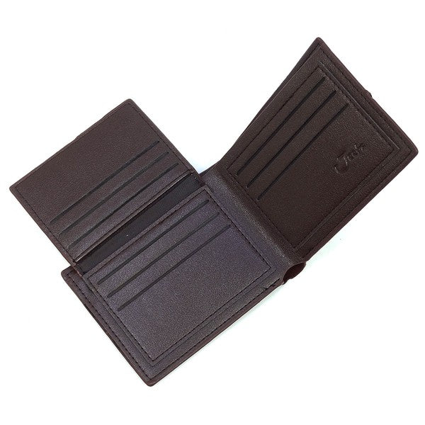 Jeetz Monogram Bi-fold Men’s Wallet Faux leather (PU leather) Bi-fold Compact & spacious Card pockets L 4.5 * H 3.5 * W 0.5 Image color may vary due to lighting.