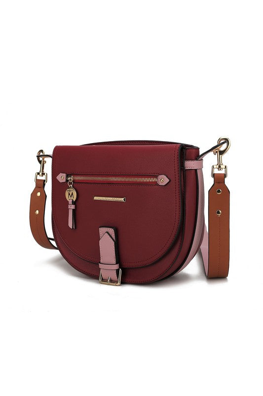 COLOR BLOCK SHOULDER BAG