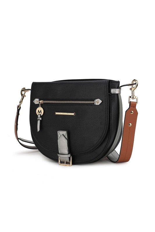 COLOR BLOCK SHOULDER BAG