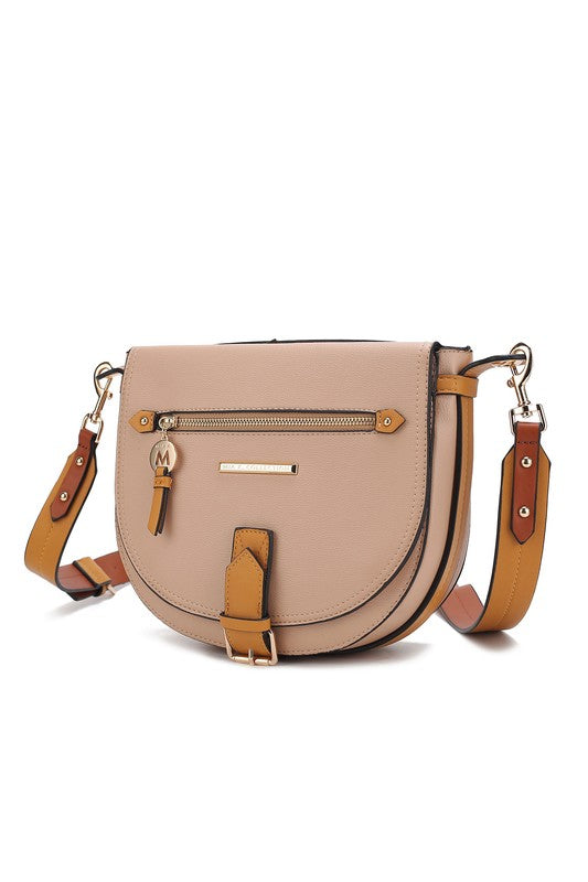 COLOR BLOCK SHOULDER BAG