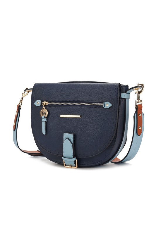 COLOR BLOCK SHOULDER BAG