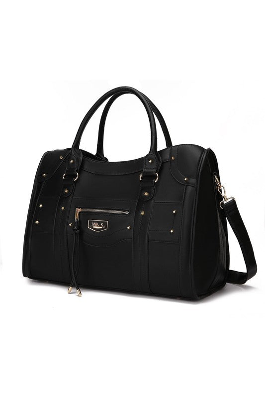 PATRICIA VEGAN LEATHER DUFFLE BAG