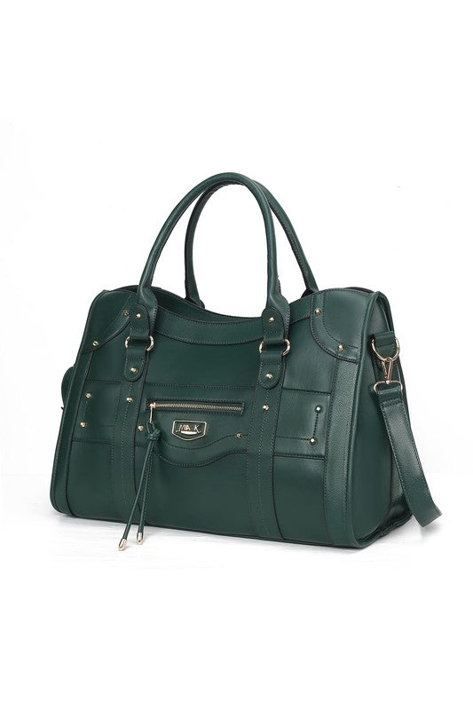PATRICIA VEGAN LEATHER DUFFLE BAG