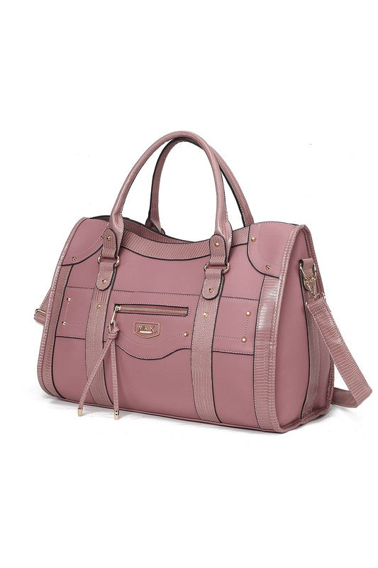 PATRICIA VEGAN LEATHER DUFFLE BAG