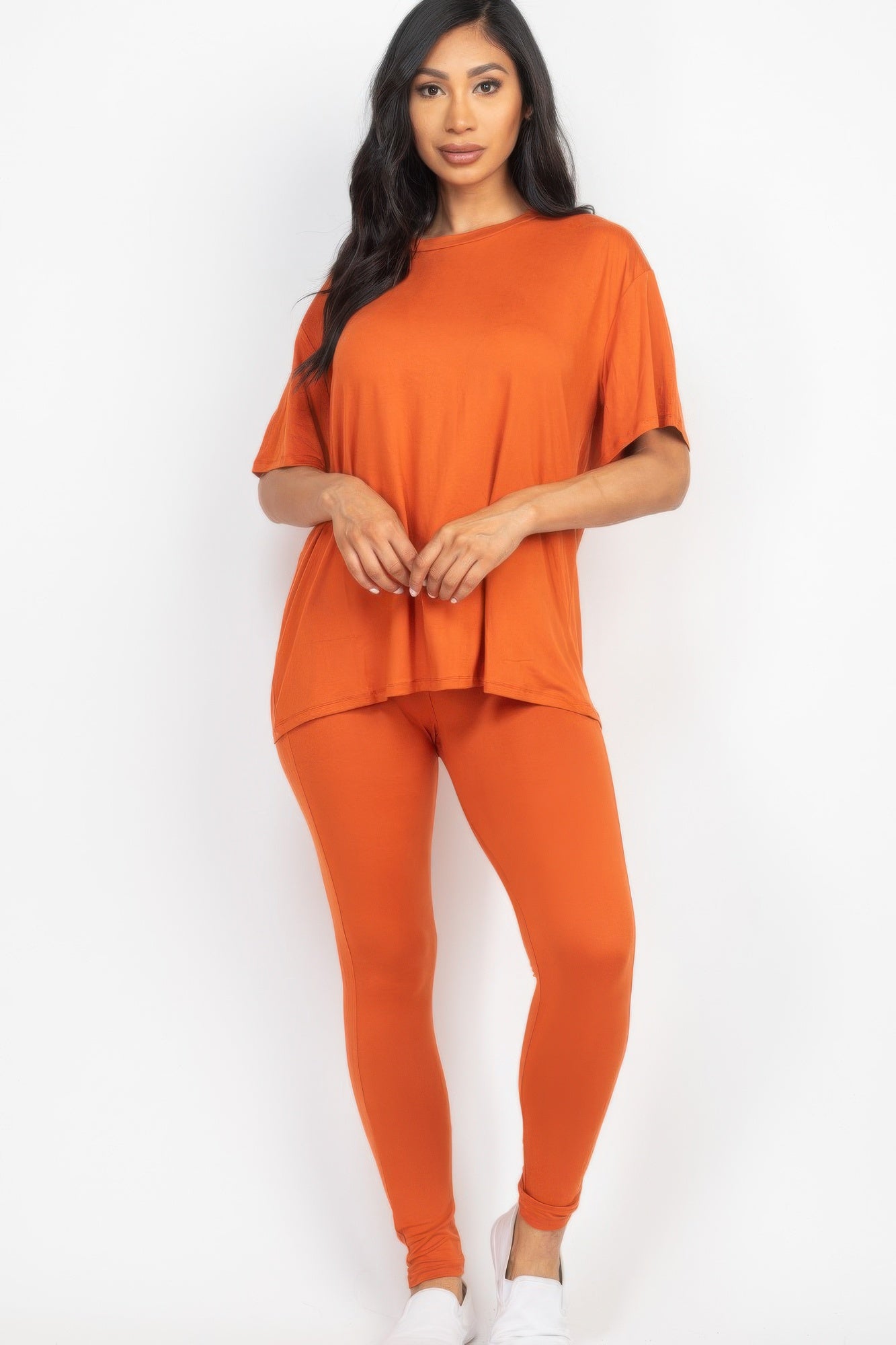 Mango short sleeve round neck tights set crafted from high-stretch jersey