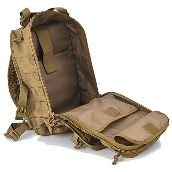 Unleash your inner adventurer with our versatile and long-lasting tactical range bag. Designed with a convenient sling shoulder strap, it effortlessly carries all your essentials and more. Crafted from durable fabric for unrivaled performance, while the mesh backing provides breathability in any climate.