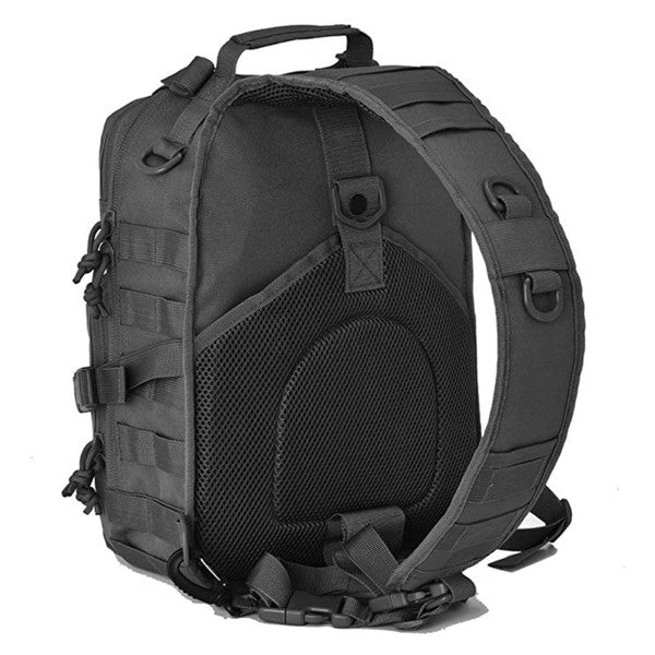 Unleash your inner adventurer with our versatile and long-lasting tactical range bag. Designed with a convenient sling shoulder strap, it effortlessly carries all your essentials and more. Crafted from durable fabric for unrivaled performance, while the mesh backing provides breathability in any climate.