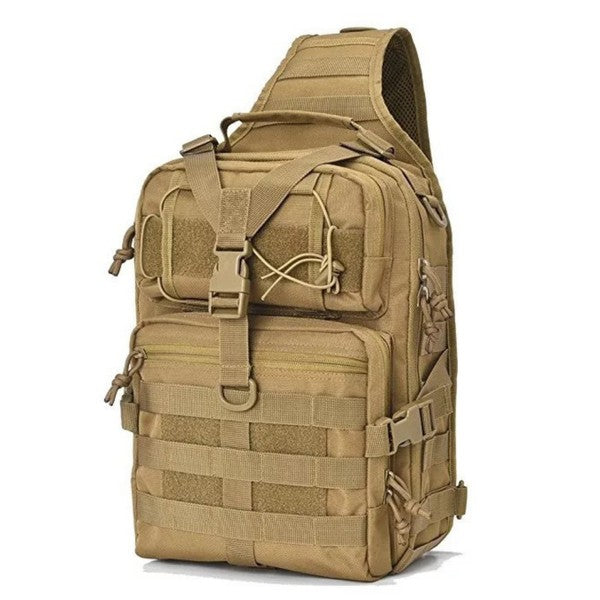 Unleash your inner adventurer with our versatile and long-lasting tactical range bag. Designed with a convenient sling shoulder strap, it effortlessly carries all your essentials and more. Crafted from durable fabric for unrivaled performance, while the mesh backing provides breathability in any climate.