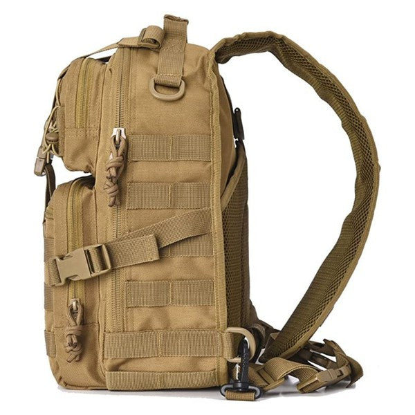 Unleash your inner adventurer with our versatile and long-lasting tactical range bag. Designed with a convenient sling shoulder strap, it effortlessly carries all your essentials and more. Crafted from durable fabric for unrivaled performance, while the mesh backing provides breathability in any climate.