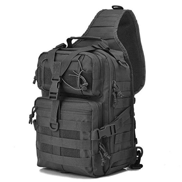 Unleash your inner adventurer with our versatile and long-lasting tactical range bag. Designed with a convenient sling shoulder strap, it effortlessly carries all your essentials and more. Crafted from durable fabric for unrivaled performance, while the mesh backing provides breathability in any climate.