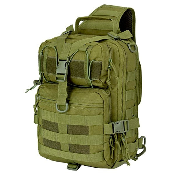 Unleash your inner adventurer with our versatile and long-lasting tactical range bag. Designed with a convenient sling shoulder strap, it effortlessly carries all your essentials and more. Crafted from durable fabric for unrivaled performance, while the mesh backing provides breathability in any climate.