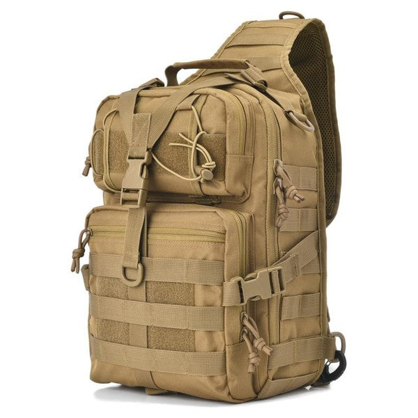 Unleash your inner adventurer with our versatile and long-lasting tactical range bag. Designed with a convenient sling shoulder strap, it effortlessly carries all your essentials and more. Crafted from durable fabric for unrivaled performance, while the mesh backing provides breathability in any climate.