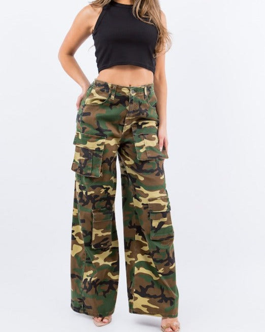 CAMO UTILITY CARGO PANTS