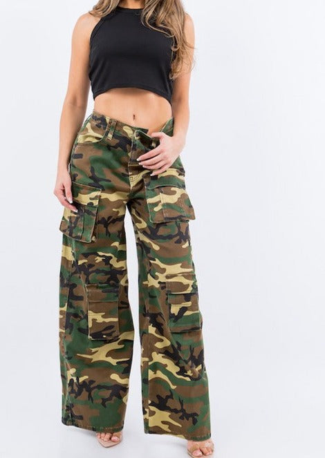 CAMO UTILITY CARGO PANTS