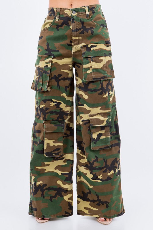 CAMO UTILITY CARGO PANTS