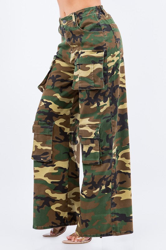 CAMO UTILITY CARGO PANTS