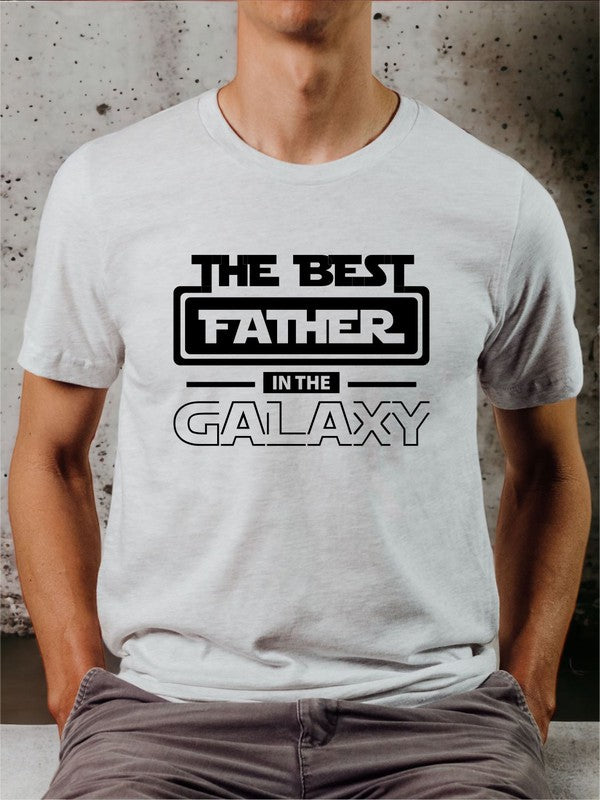 BEST FATHER in the GALAXY GRAPHIC MEN'S TEE (PLUS)