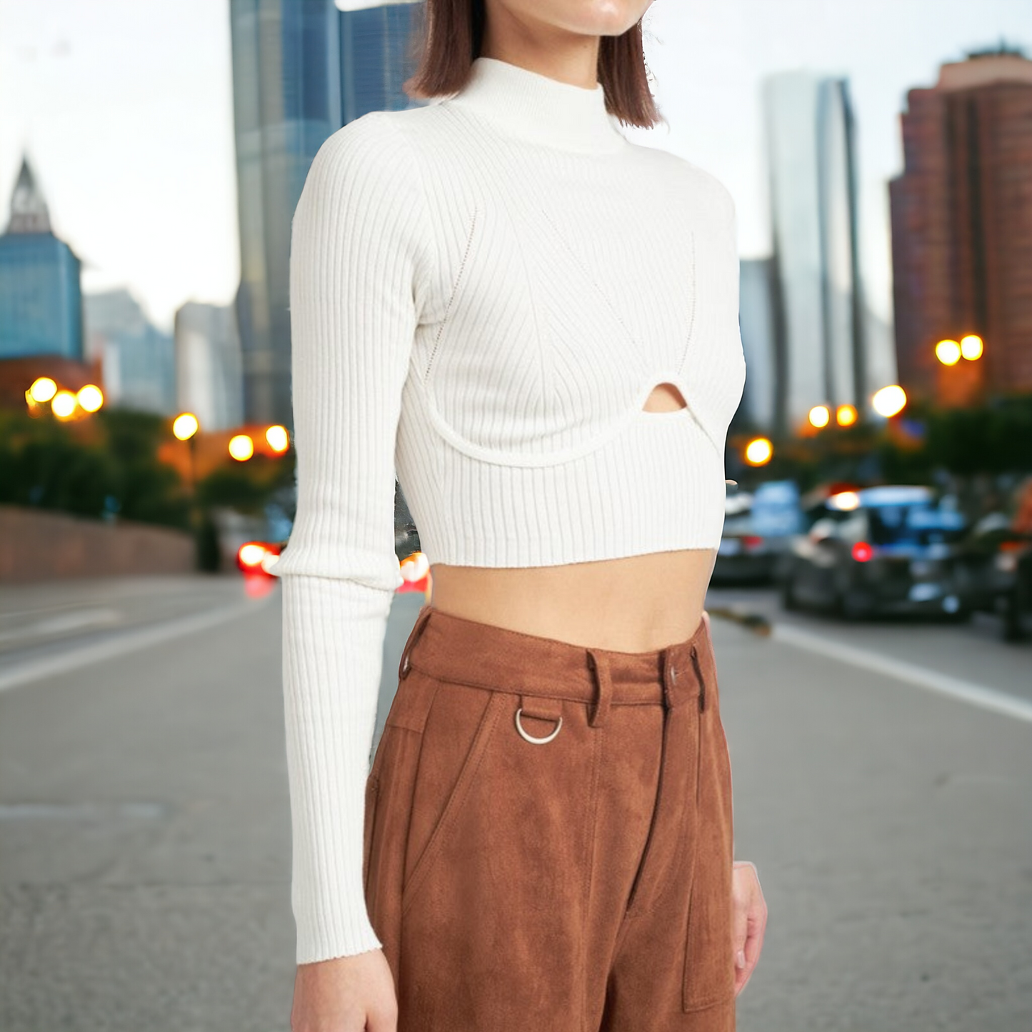 The ALANA CROP TOP is crafted from a blend of 70% viscose and 30% nylon, providing a soft and durable fabric for everyday wear. Its versatile cropped design allows for effortless styling and the perfect fit, making it a must-have addition to any wardrobe. Stay comfortable and chic with the Alana Crop Top.