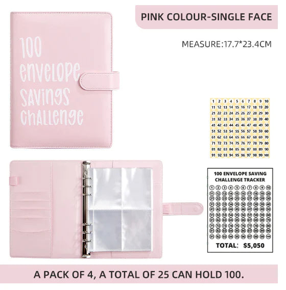 100 ENVELOPE SAVINGS CHALLENGE BINDER