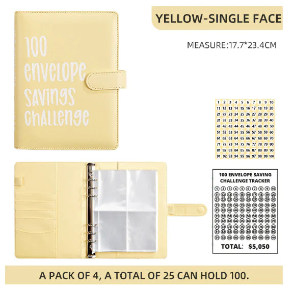 100 ENVELOPE SAVINGS CHALLENGE BINDER