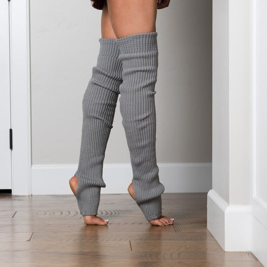 These long legwarmers are ideal for pairing with your preferred sweater and blanket for maximum coziness.