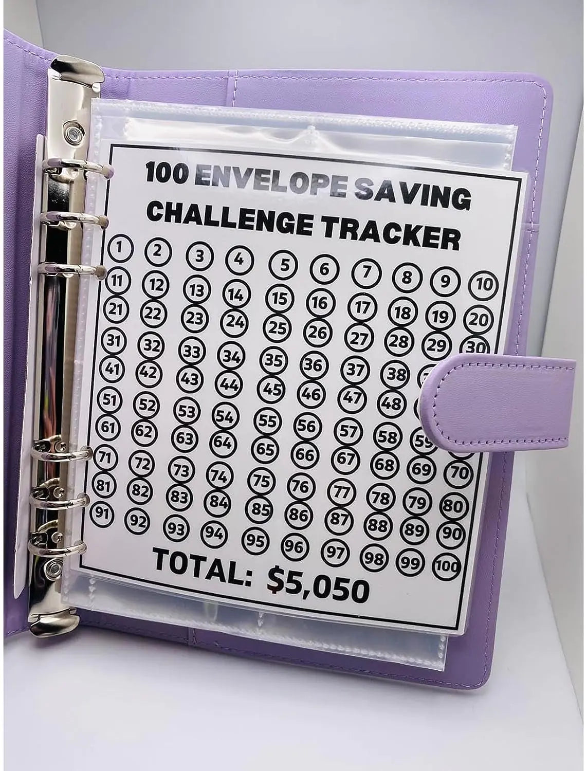 100 ENVELOPE SAVINGS CHALLENGE BINDER